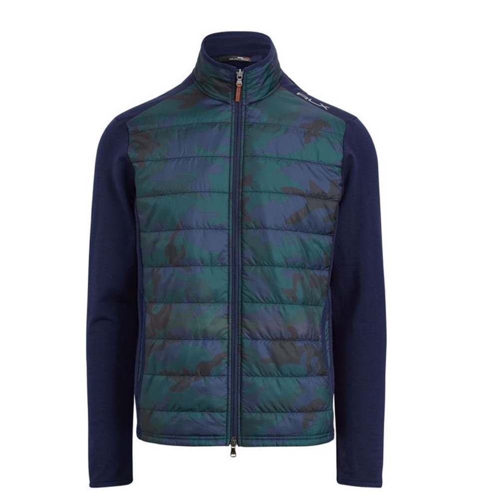 Ralph Lauren RLX Camo Perfomance Golf Merino wool quitt jacket szL PriceFirm!